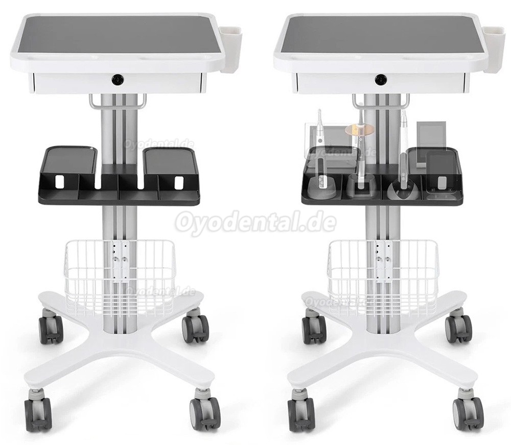 Likaymo RC-1 Dentalwagen Multifunktionaler Mobiler Trolley f&uuml;r Labor Klinik und Zahnarztpraxis
